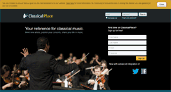 Desktop Screenshot of classicalplace.com