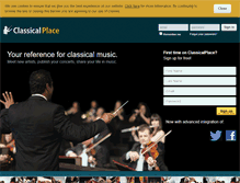 Tablet Screenshot of classicalplace.com